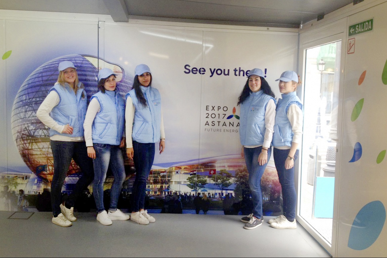 Éxito y gran experiencia en la Expo-Caravana Astana 2017